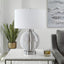 Uttermost Lighting Repetition White Marble Table Lamp House of Isabella UK