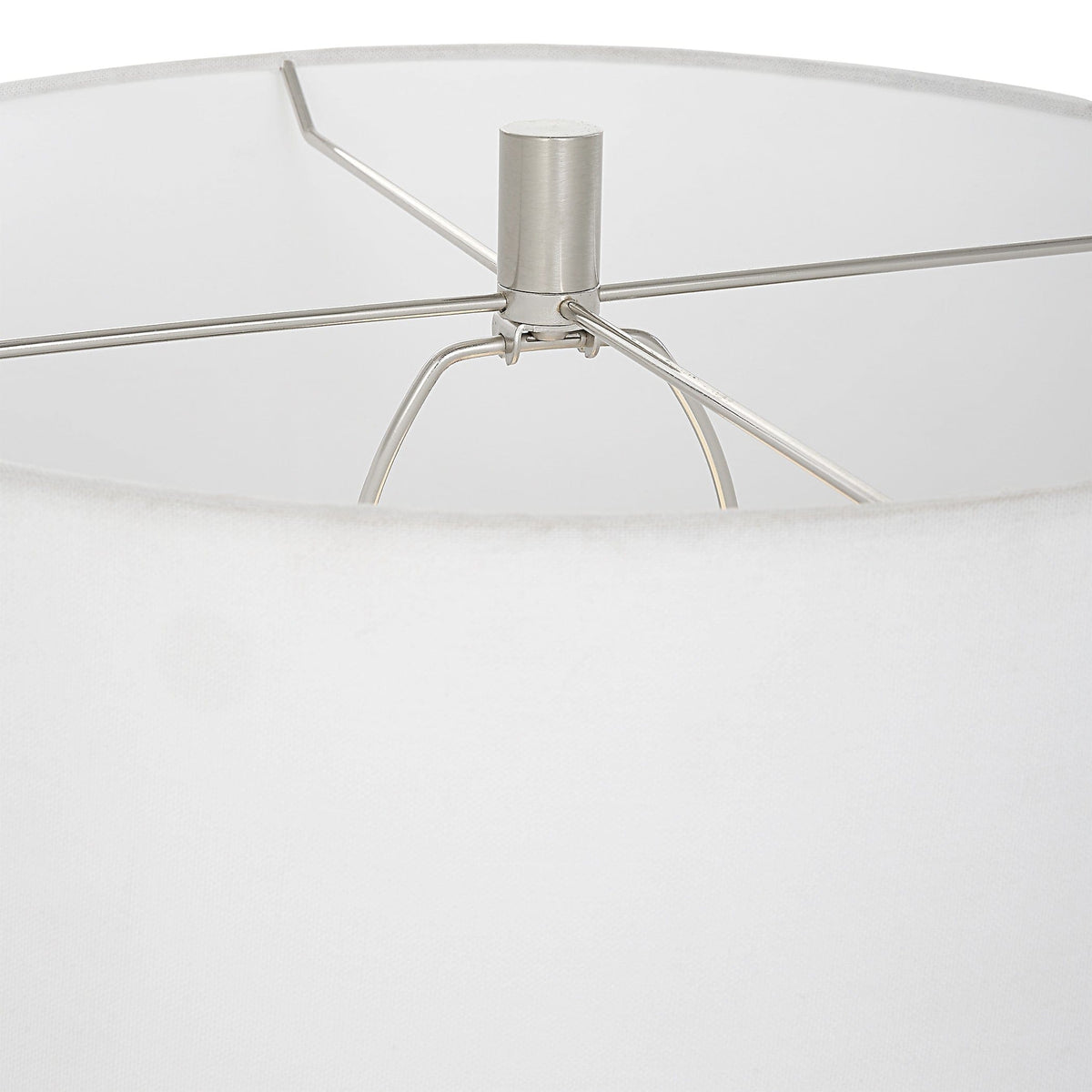 Uttermost Lighting Repetition White Marble Table Lamp House of Isabella UK