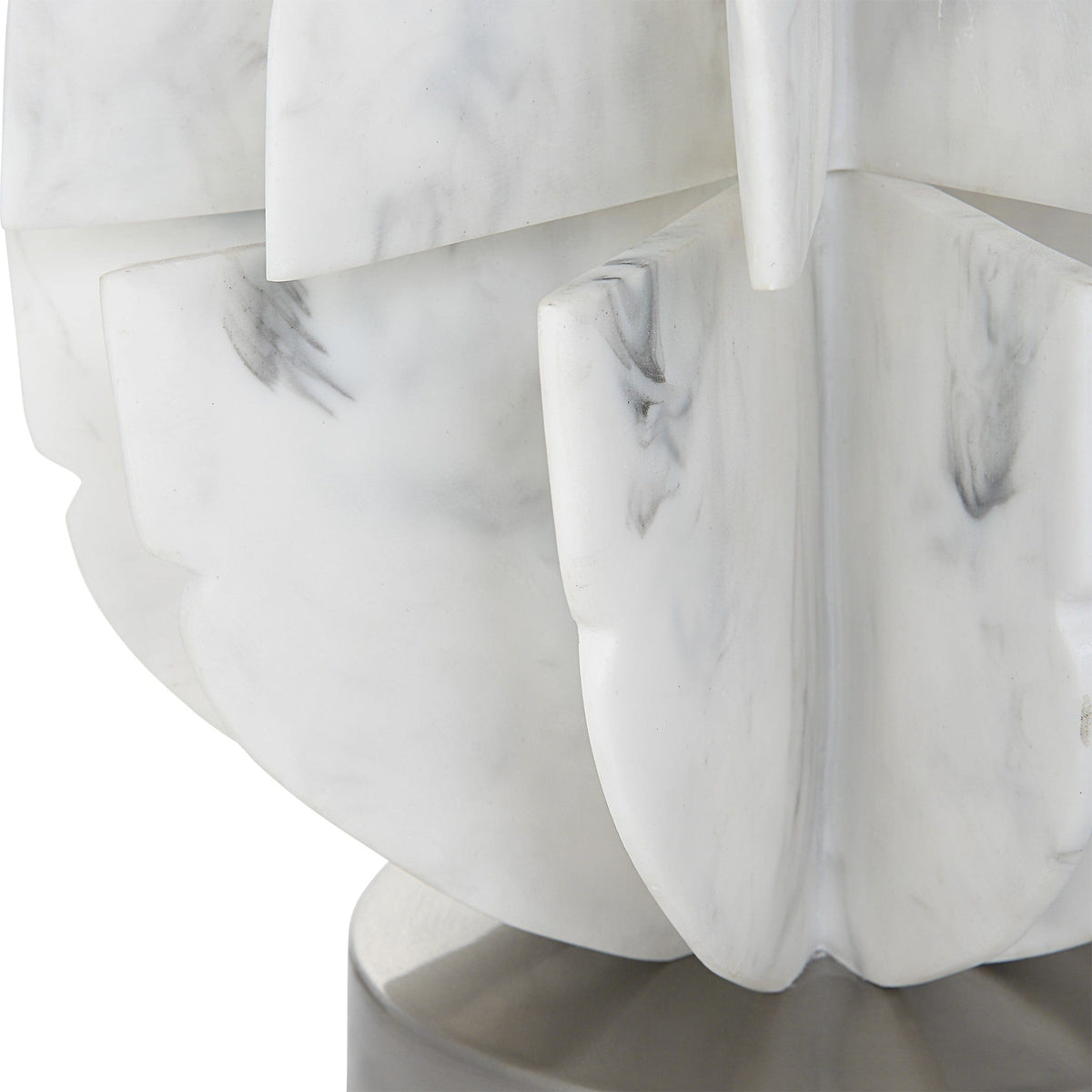 Uttermost Lighting Repetition White Marble Table Lamp House of Isabella UK