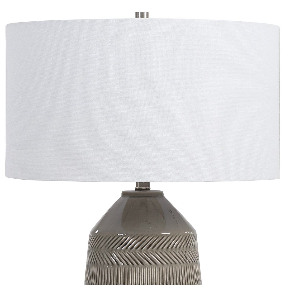 Uttermost Lighting Rewind Gray Table Lamp House of Isabella UK
