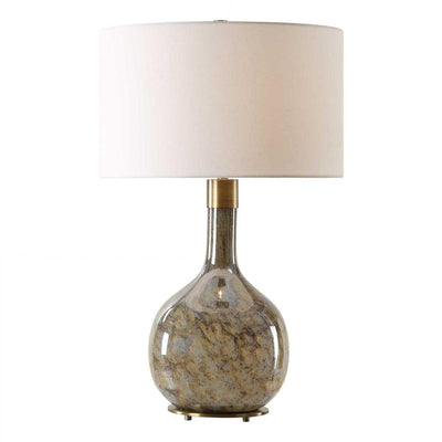 Uttermost Lighting Rhine Brown Glass Table Lamp House of Isabella UK