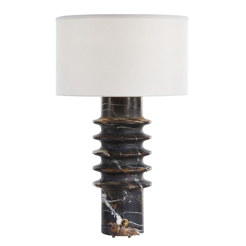 Uttermost Lighting Ring Around Table Lamp in Michelangelo Marble House of Isabella UK