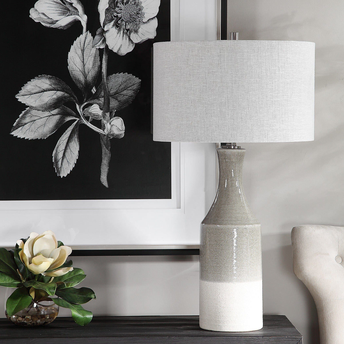 Uttermost Lighting Savin Ceramic Table Lamp House of Isabella UK