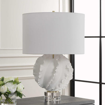 Uttermost Lighting Saylor White Table Lamp House of Isabella UK