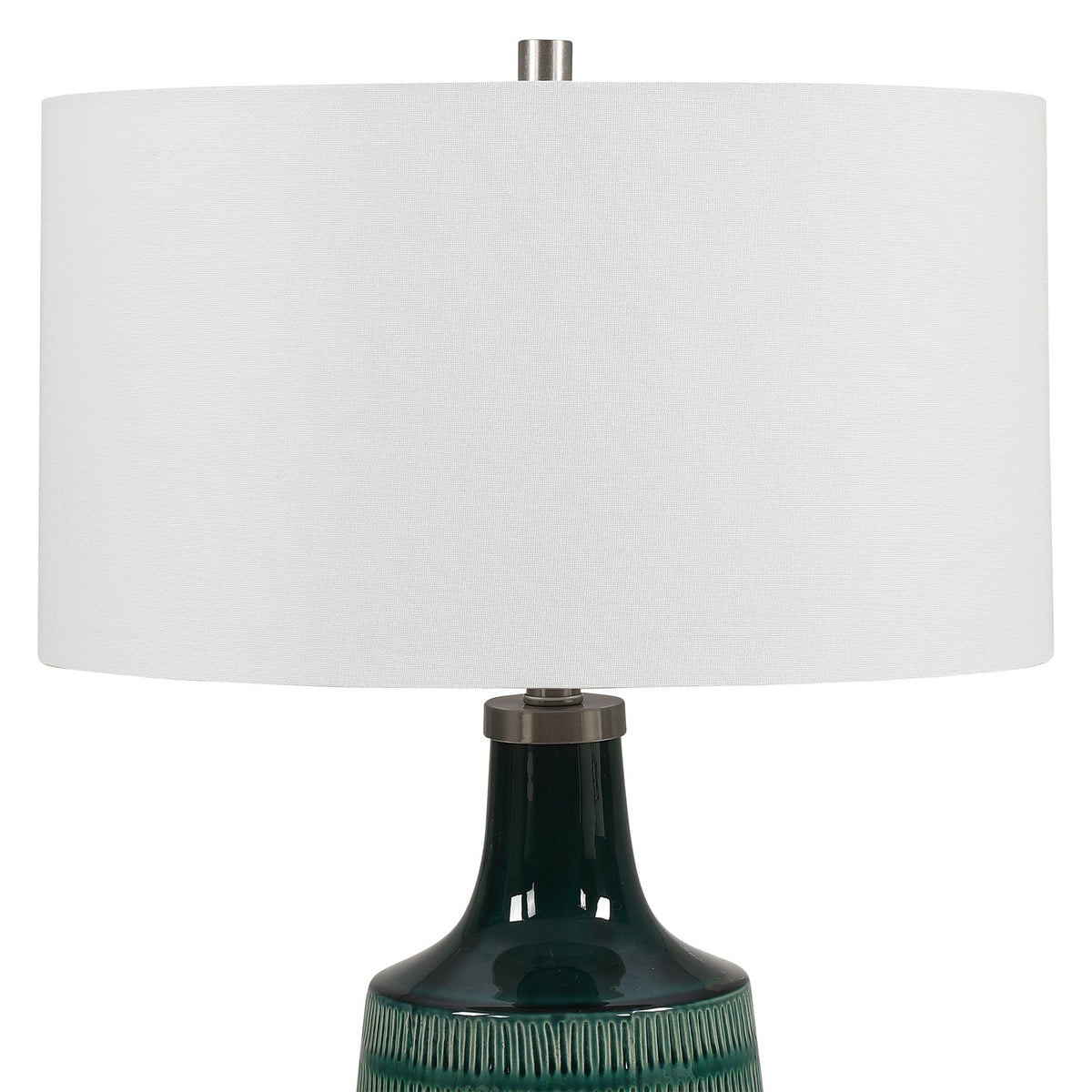 Uttermost Lighting Scouts Deep Green Table Lamp House of Isabella UK