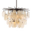 Uttermost Lighting Seeded Shield 8 Light Chandelier in Champagne House of Isabella UK