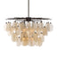 Uttermost Lighting Seeded Shield 8 Light Chandelier in Champagne House of Isabella UK