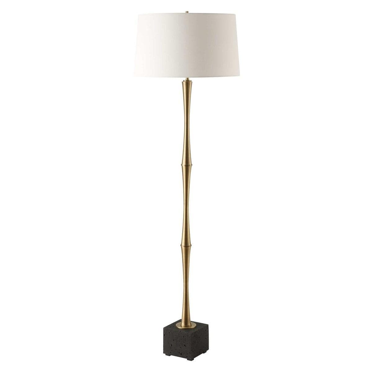 Uttermost Lighting Shino Antique Brass Floor Lamp House of Isabella UK