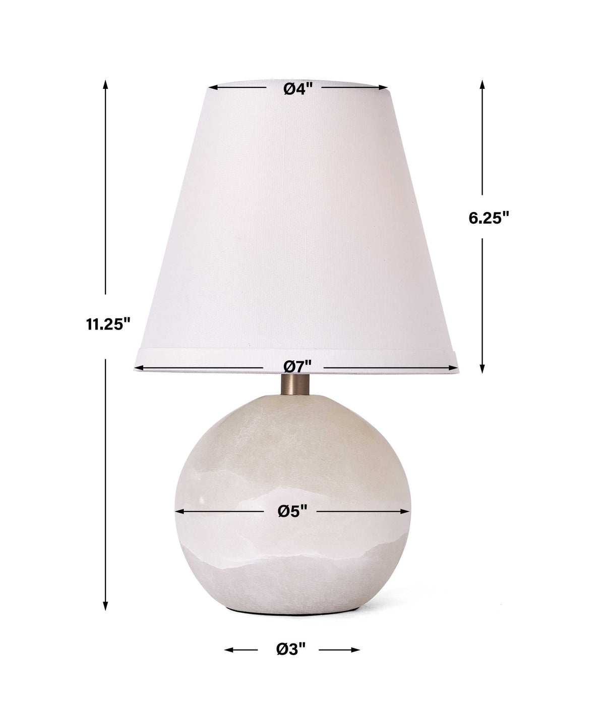 Uttermost Lighting Snowball Mini Lamp House of Isabella UK