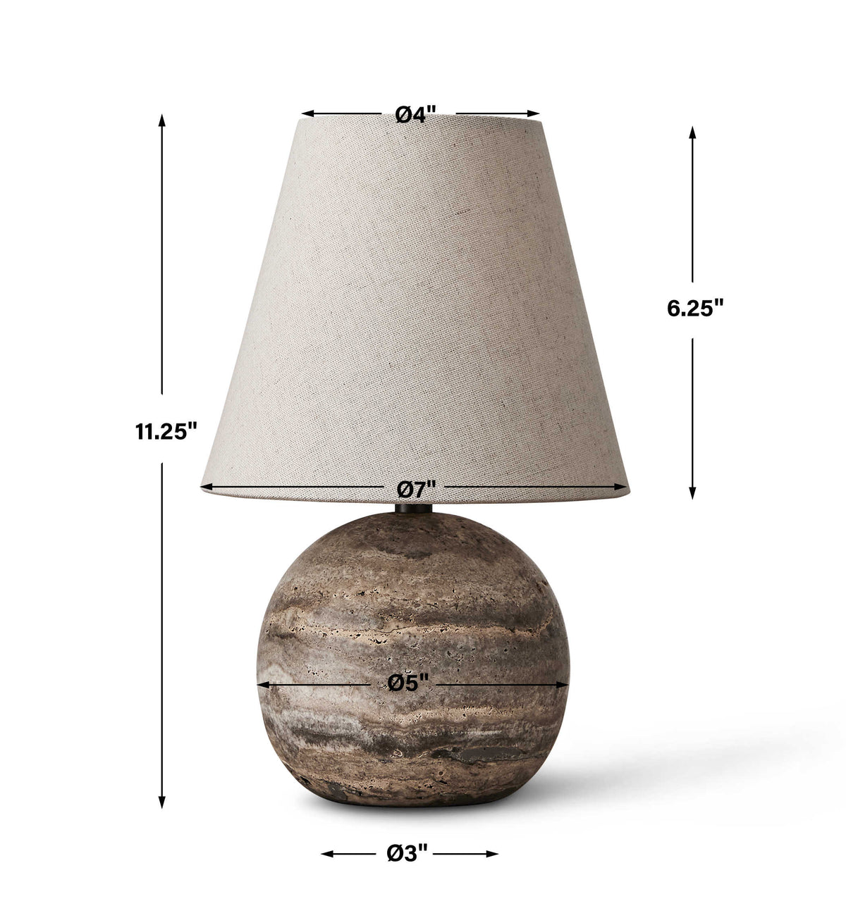 Uttermost Lighting Spherical Mini Lamp House of Isabella UK