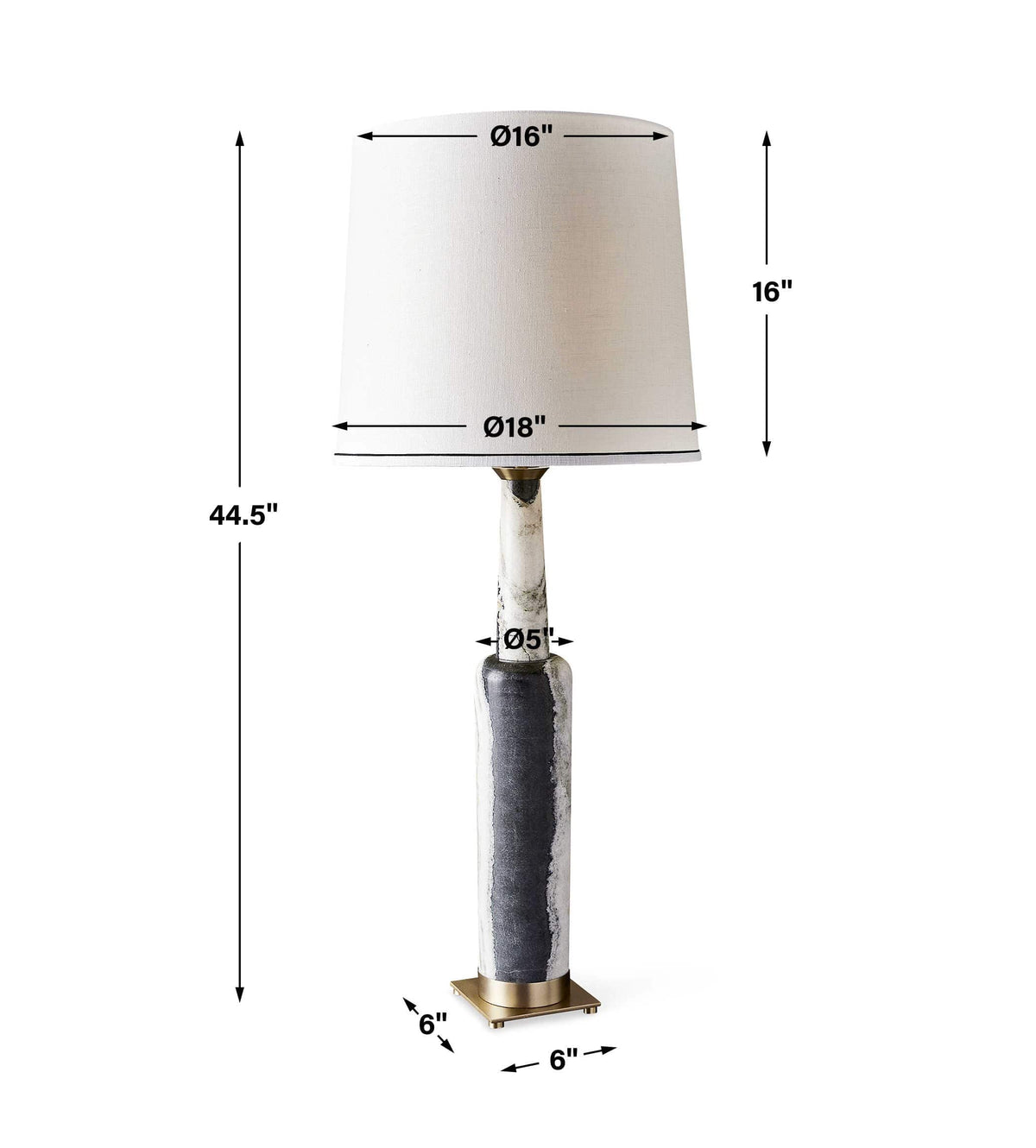 Uttermost Lighting Statuesque Table Lamp - Panda Marble House of Isabella UK