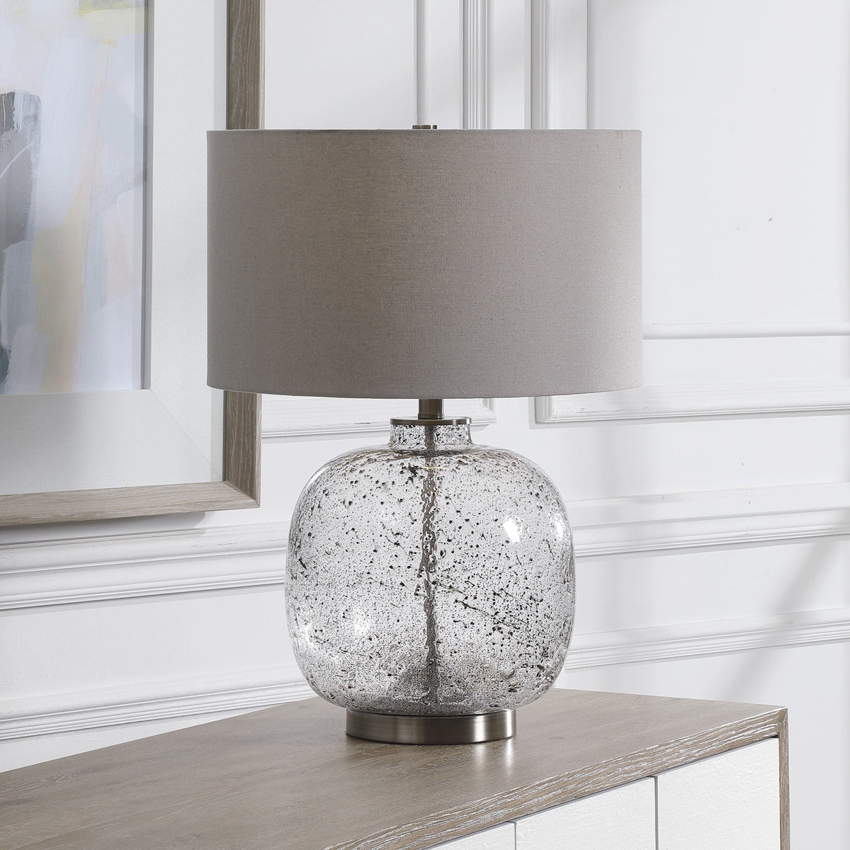 Uttermost Lighting Storm Glass Table Lamp House of Isabella UK