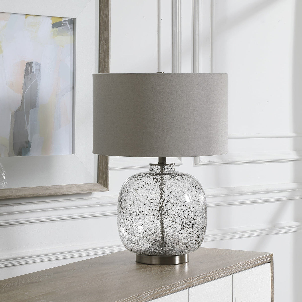 Uttermost Lighting Storm Glass Table Lamp House of Isabella UK