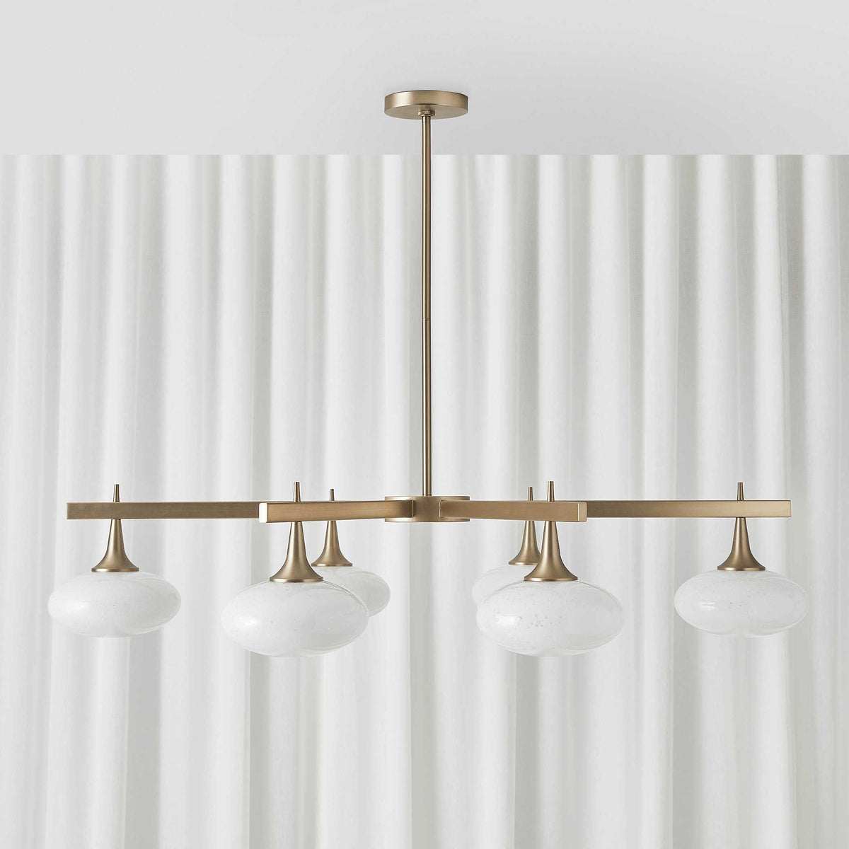Uttermost Lighting Suspension 6 Light Chandelier in Rich Brass House of Isabella UK