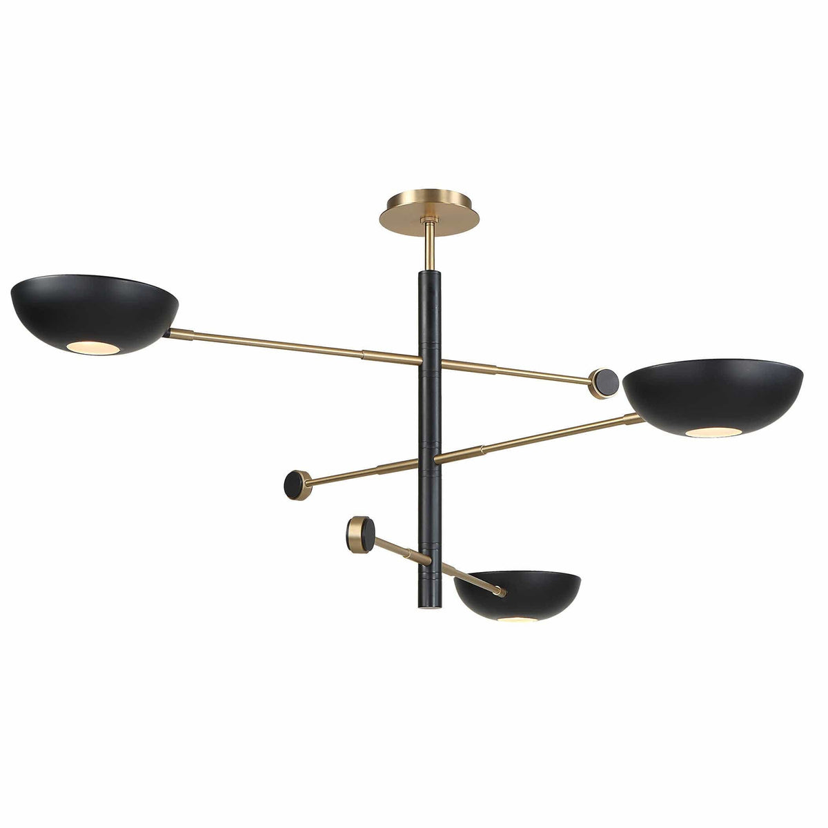 Uttermost Lighting Swinger 3 Light Pendant in Black House of Isabella UK