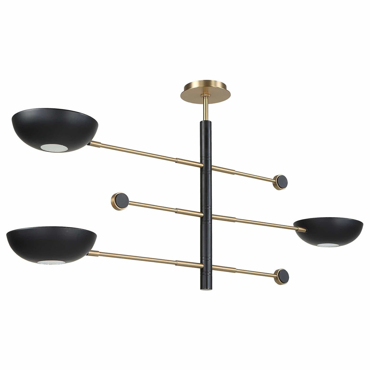 Uttermost Lighting Swinger 3 Light Pendant in Black House of Isabella UK