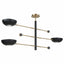 Uttermost Lighting Swinger 3 Light Pendant in Black House of Isabella UK