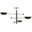 Uttermost Lighting Swinger 3 Light Pendant in Black House of Isabella UK