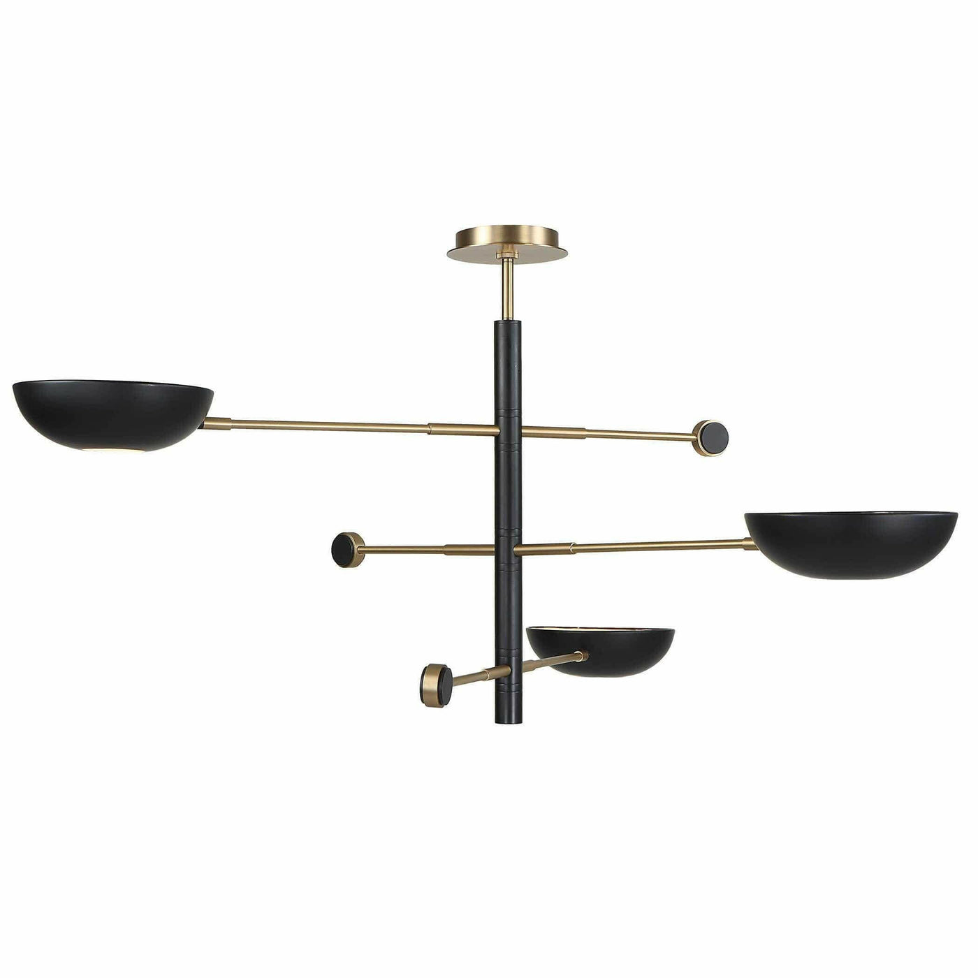 Uttermost Lighting Swinger, 3 Lt Pendant - Black House of Isabella UK