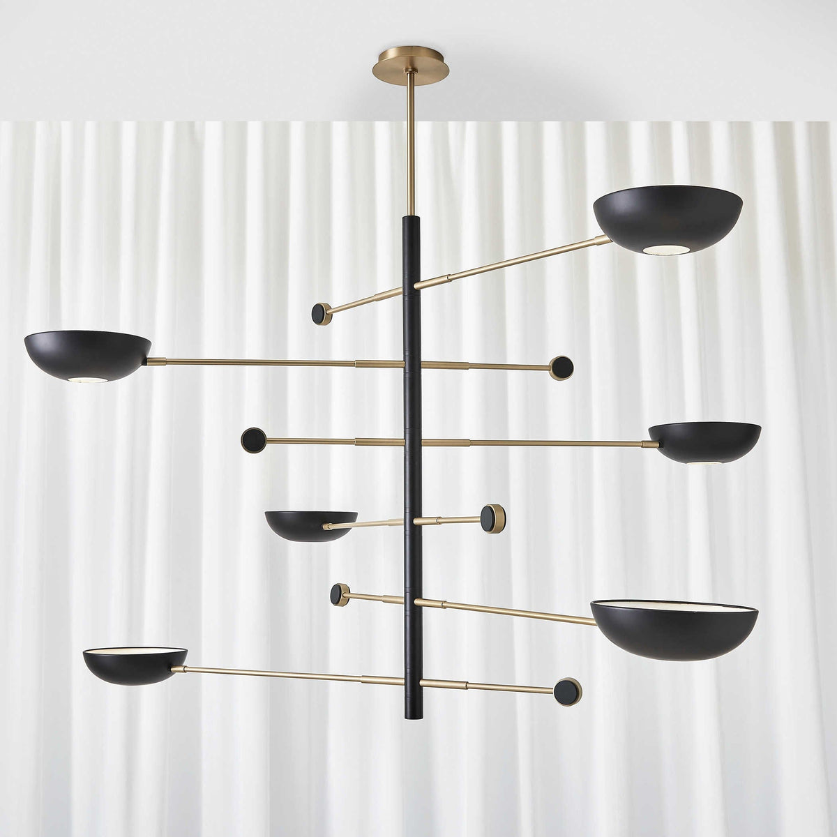 Uttermost Lighting Swinger 6 Light Pendant in Black House of Isabella UK