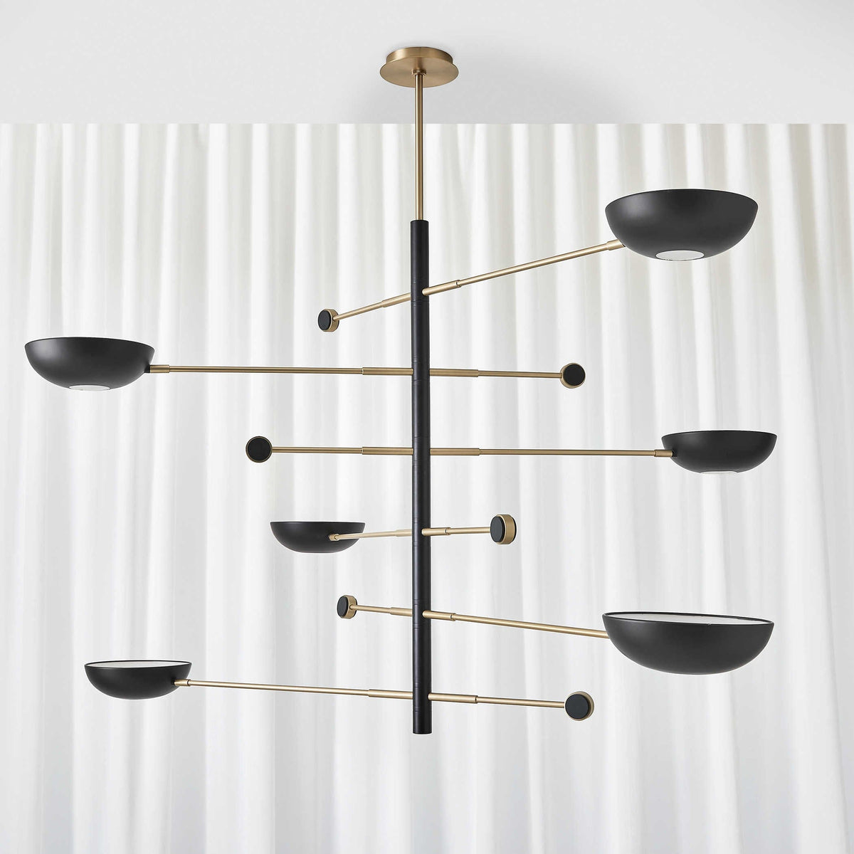 Uttermost Lighting Swinger 6 Light Pendant in Black House of Isabella UK