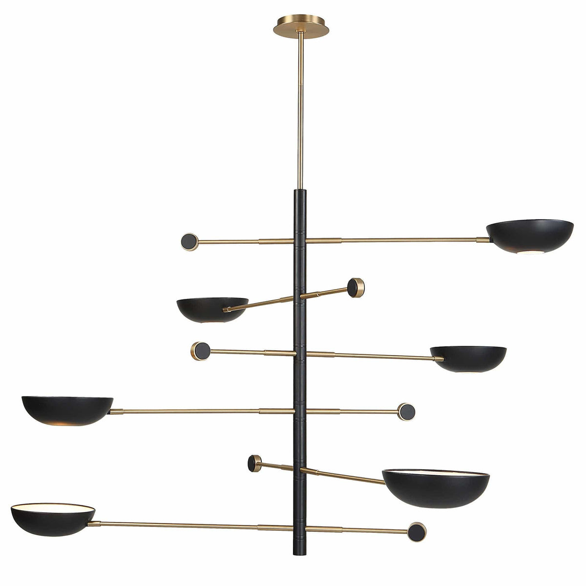 Uttermost Lighting Swinger 6 Light Pendant in Black House of Isabella UK