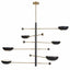 Uttermost Lighting Swinger 6 Light Pendant in Black House of Isabella UK