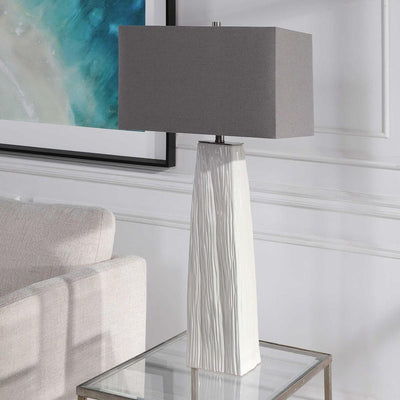 Uttermost Lighting Sycamore White Table Lamp House of Isabella UK