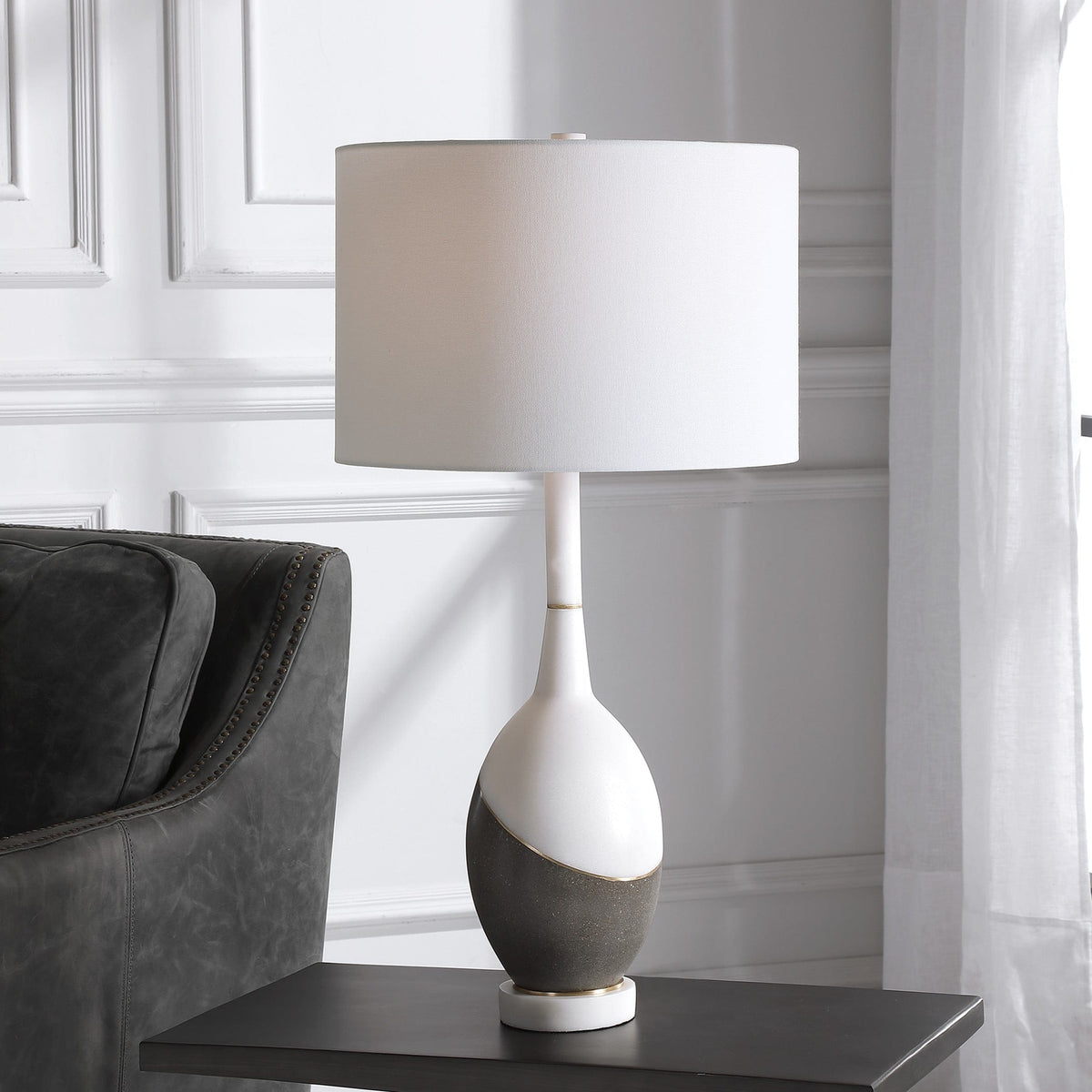 Uttermost Lighting Tanali Modern Table Lamp House of Isabella UK
