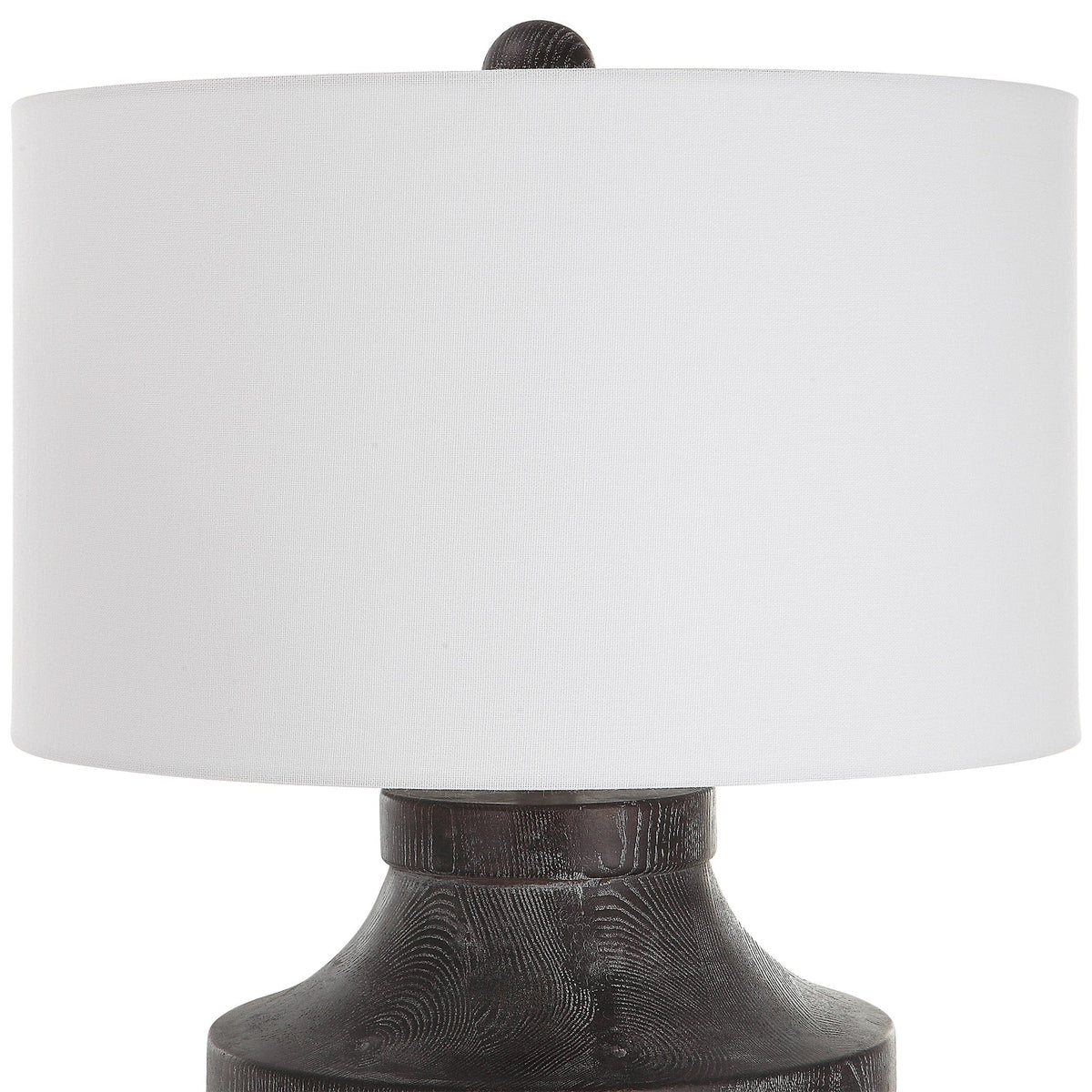 Uttermost Lighting Timber Carved Wood Table Lamp House of Isabella UK