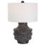 Uttermost Lighting Timber Carved Wood Table Lamp House of Isabella UK