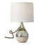 Uttermost Lighting Tiny Bubbles Glass & Travertine Mini Lamp House of Isabella UK
