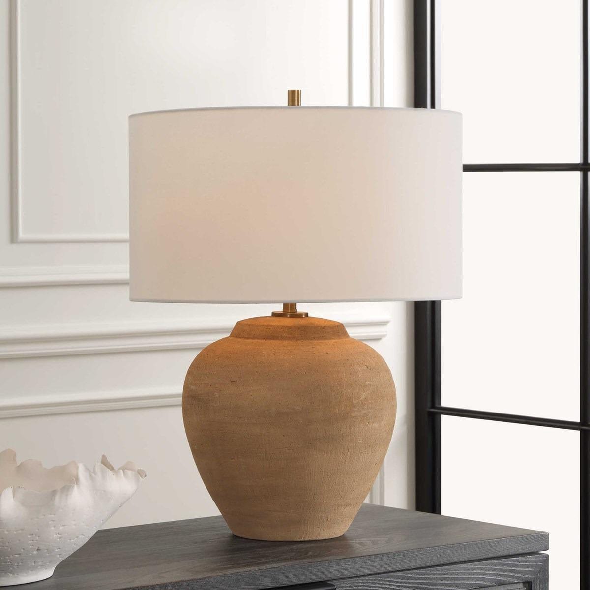 Uttermost Lighting Treviso Terracotta Table Lamp House of Isabella UK