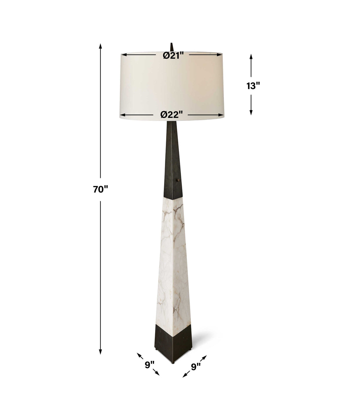 Uttermost Lighting Trian Floor Lamp House of Isabella UK