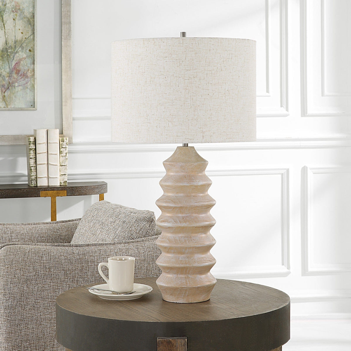 Uttermost Lighting Uplift Geometric Table Lamp House of Isabella UK