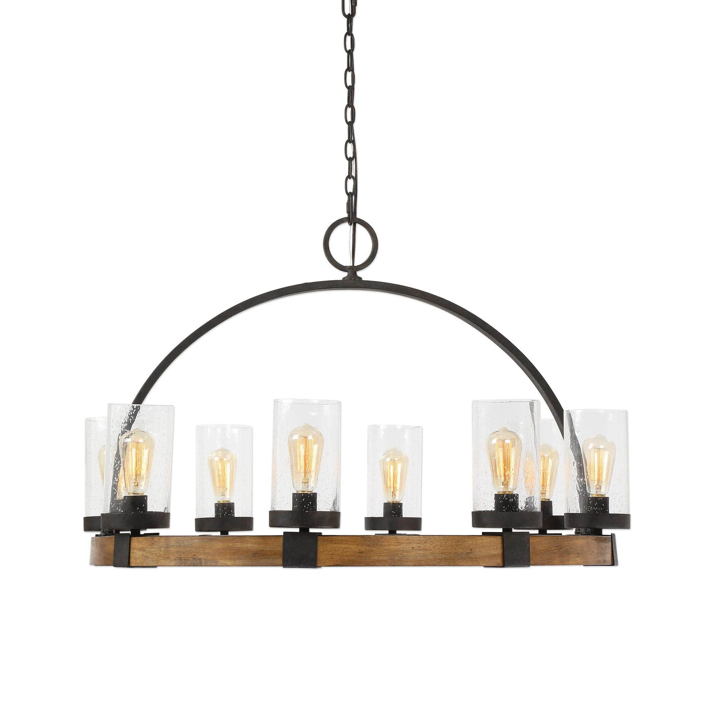 Uttermost Lighting Uttermost Atwood 8 Light Wagon Wheel Pendant House of Isabella UK