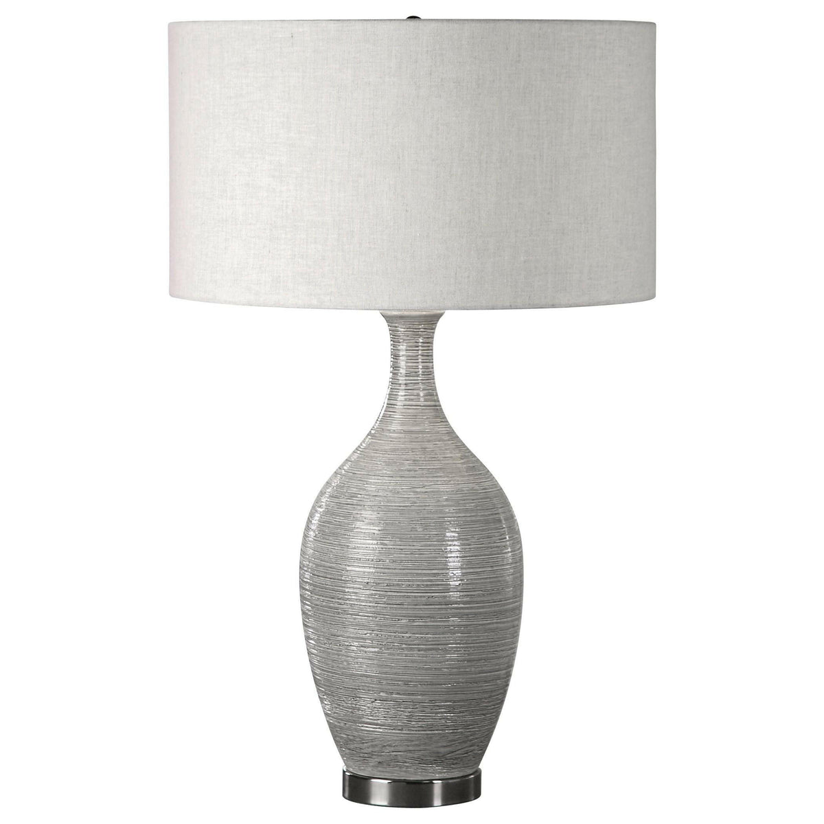 Dinah Gray Textured Table Lamp.