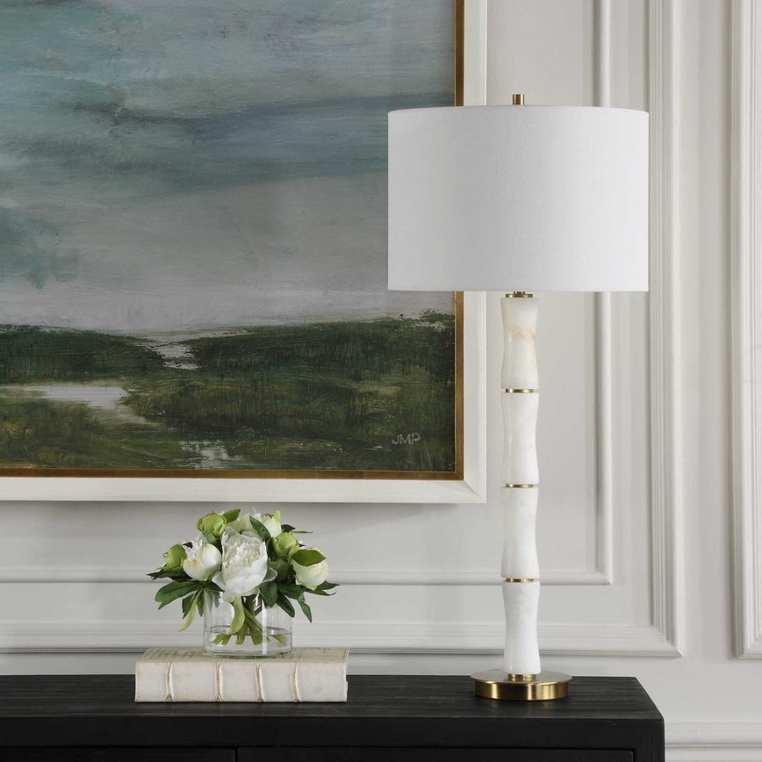 Uttermost Unify Alabaster Table Lamp.
