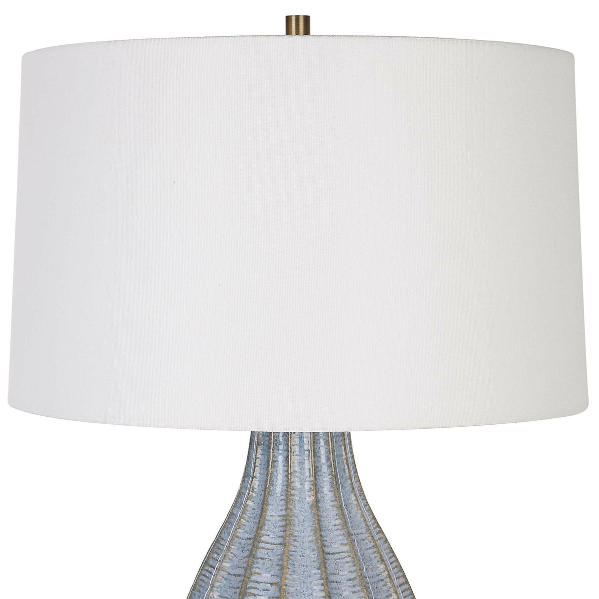 Veston Blue Glaze Table Lamp.