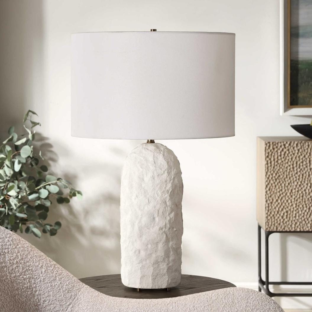 Uttermost Vieste White Table Lamp.