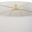 Uttermost Wrenley Ridged White Table Lamp.