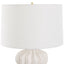 Uttermost Wrenley Ridged White Table Lamp.