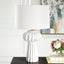 Uttermost Wrenley Ridged White Table Lamp.