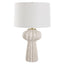 Uttermost Wrenley Ridged White Table Lamp.
