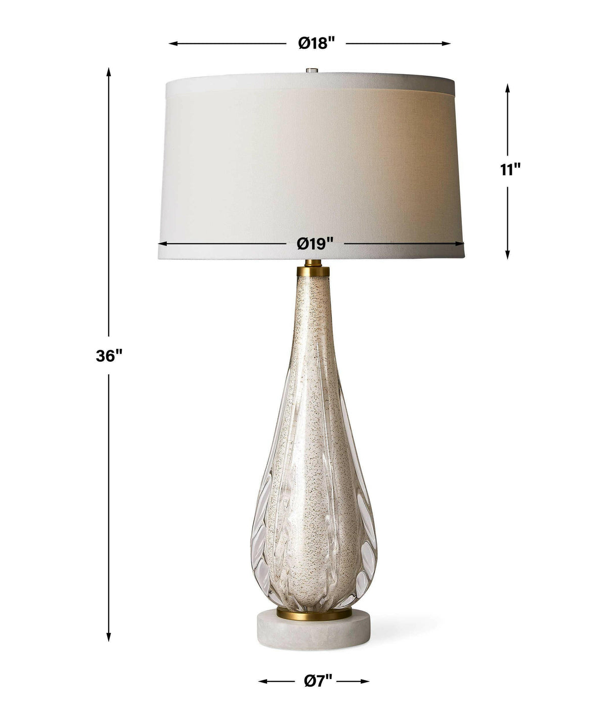 Venezia Table Lamp - White.