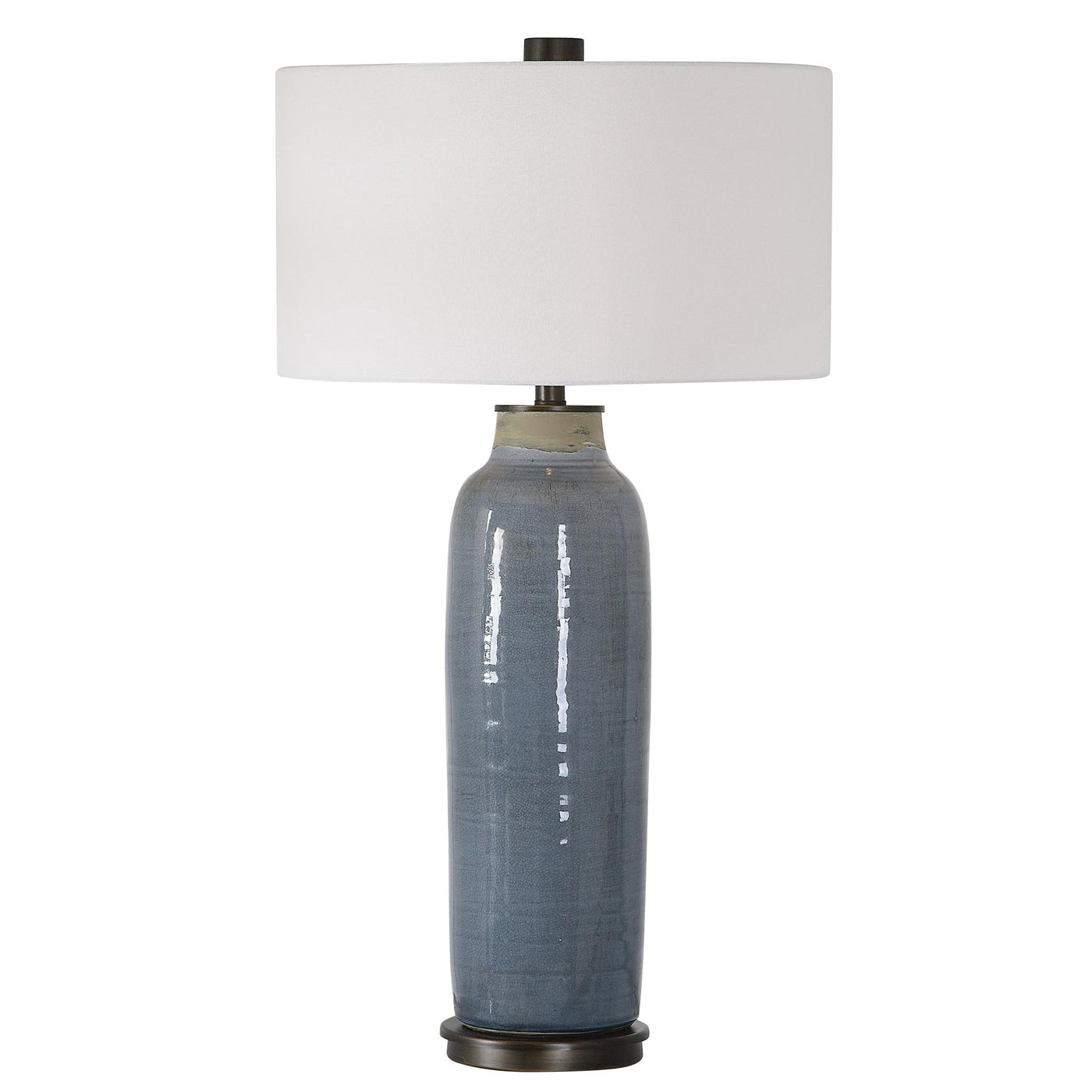 Uttermost Lighting Vicente Slate Blue Table Lamp House of Isabella UK