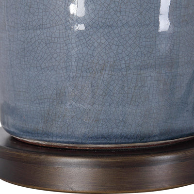 Uttermost Lighting Vicente Slate Blue Table Lamp House of Isabella UK