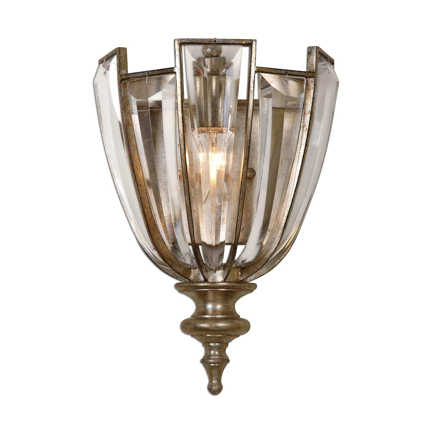 Uttermost Lighting Vicentina 1 Light Crystal Wall Light House of Isabella UK