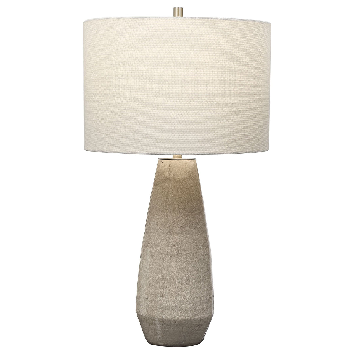 Uttermost Lighting Volterra Taupe-Gray Table Lamp House of Isabella UK