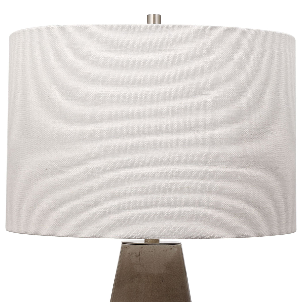 Uttermost Lighting Volterra Taupe-Gray Table Lamp House of Isabella UK